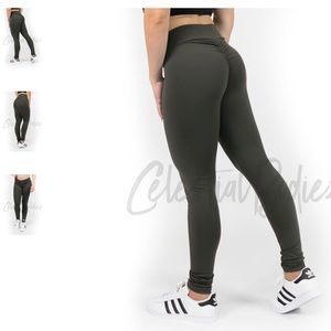 Celestial Bodiez Army V cut Booty scrunch Legging